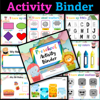 Busy Book for Toddlers/Prek learning activities, Interactive Busy binder Preschool