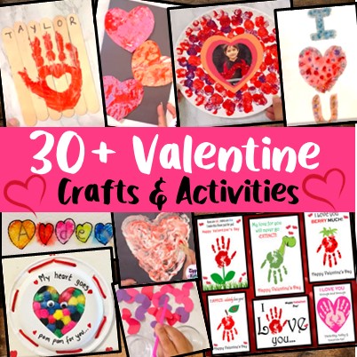 Valentine's Day Handprint Art, I Love You Berry Much, DIY