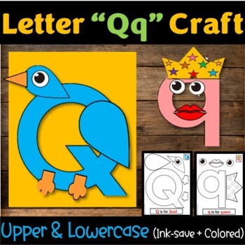 Letter "Qq" Alphabet Craft, Letter of the Week - Letter "Q" Craft
