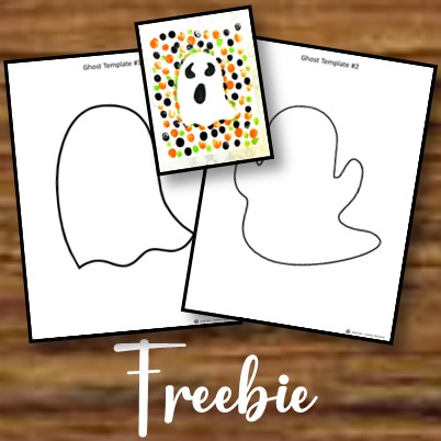 FREE Ghost Template for Halloween Art and Craft