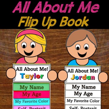 All About Me Craft Flip Up Book - Back To School Activity | First Day of School