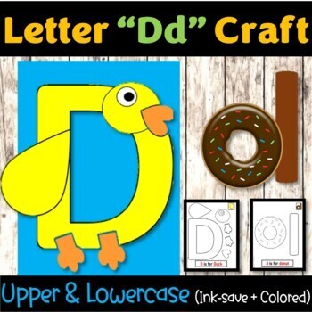 Letter "Dd" Alphabet Craft, Letter of the Week - Letter "D" Craft