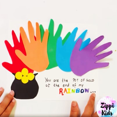 Rainbow Dash Handprint Craft - Fun Handprint Art