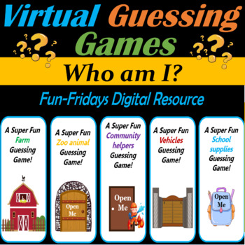 'Who am I?' Guessing Games, Fun Fridays, Digital – 55 Google Slide/PPT