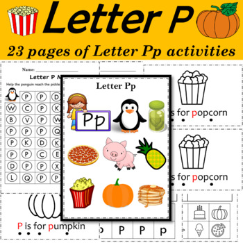 Alphabet Letter of the Week P Activities - Printable PDF