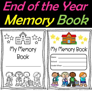 End of the Year Memory Book for Preschool, Pre-K, and Kindergarten