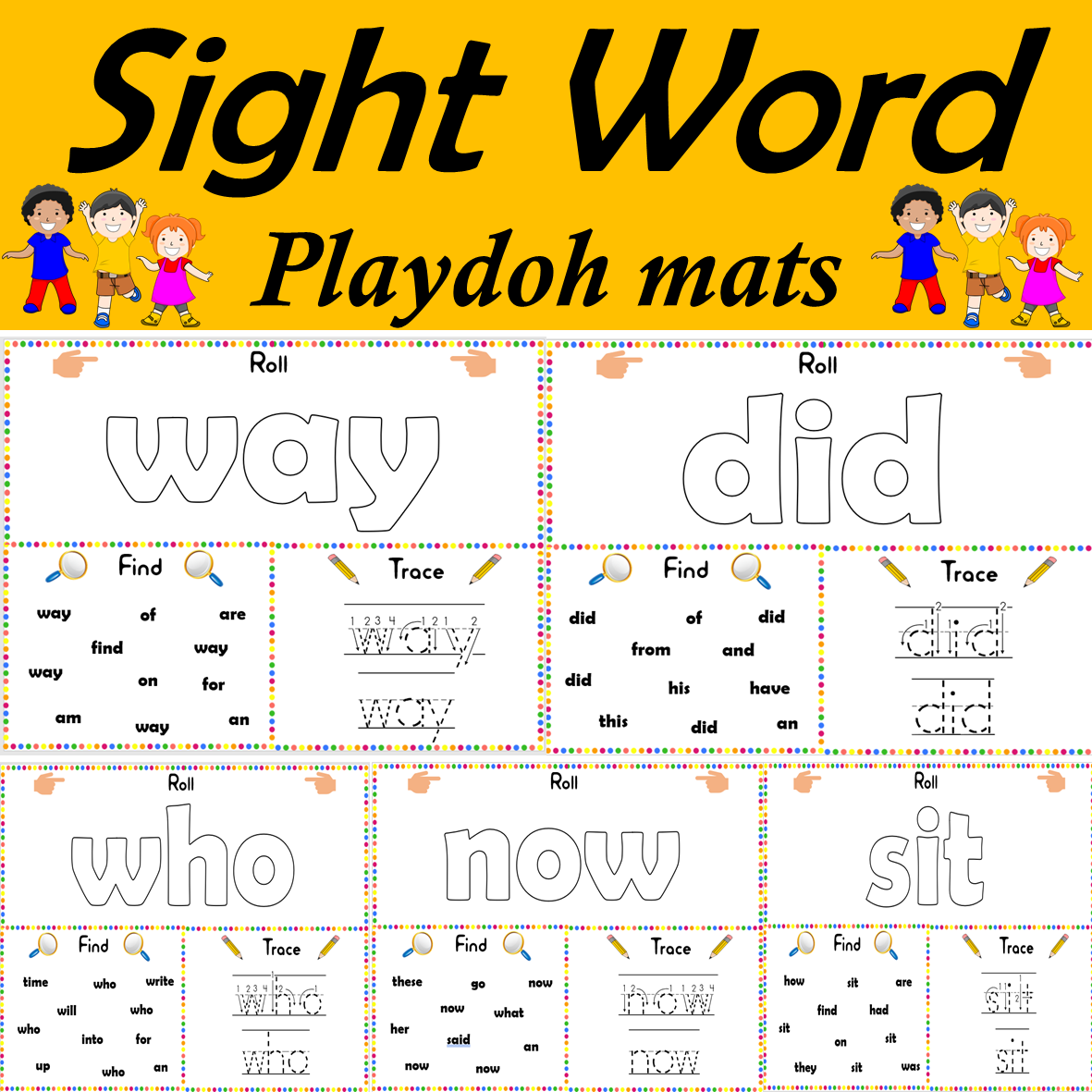 Short e Play-Doh Mats - 93 Worksheets Included!