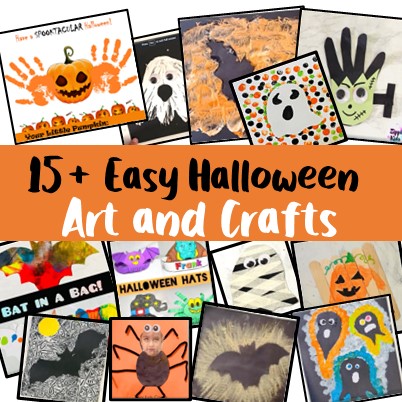 Halloween Art Projects : Puffy Halloween Art – Fun Littles