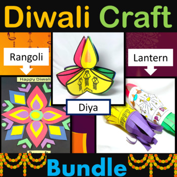Diwali Craft Bundle- Rangoli, Lantern, Diya-Holidays around the world activities