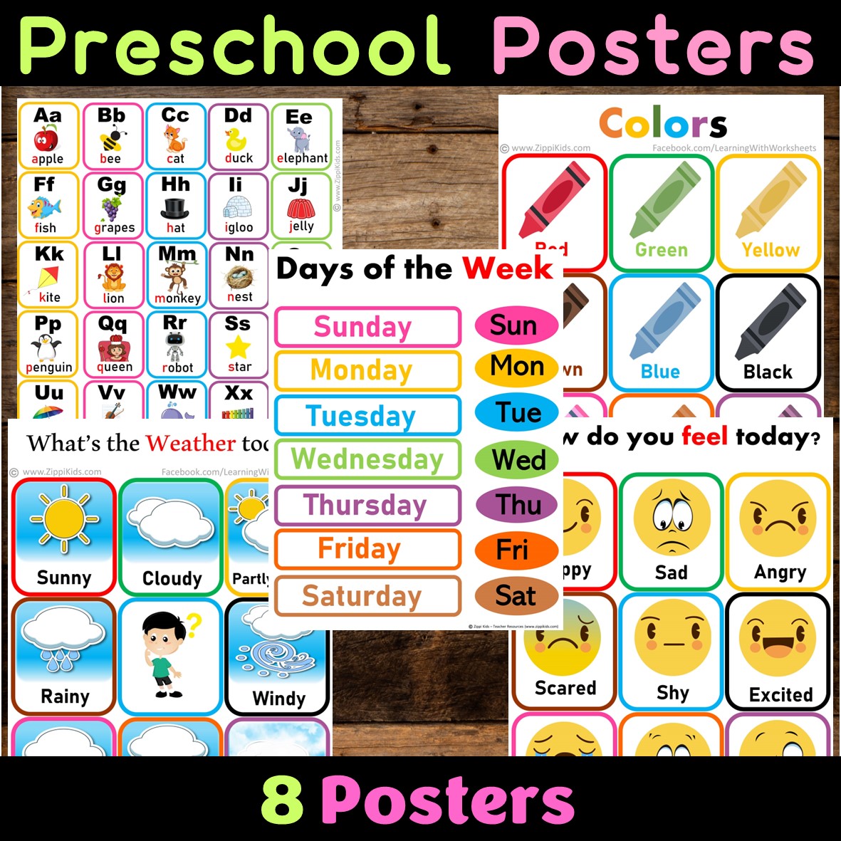 Preschool Posters Bundle