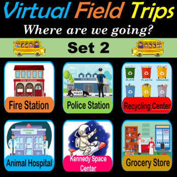 Virtual Field Trips - Set 2 | Community Helpers | Fun Fridays - 38 Google Slides