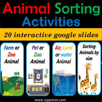 Animal Sorting Activities- 20 Google Slides/ PowerPoint Animal Sorting Activities- 20 Google Slides/ PowerPoint