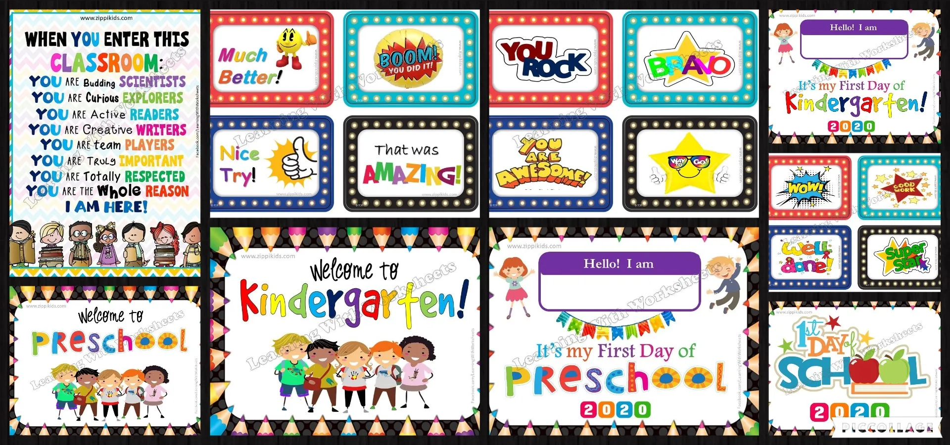Welcome to Preschool and Kindergarten Bundle - 2020