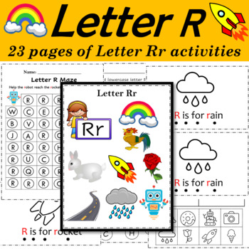 Alphabet Letter of the Week R Activities - Printable PDF