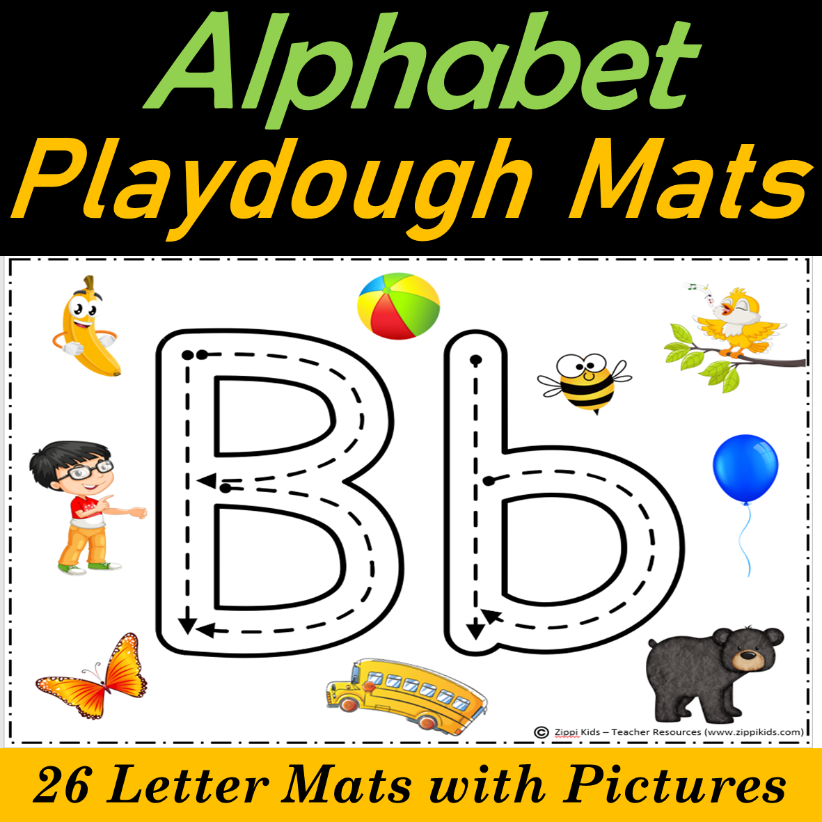 Alphabet Playdough Mats / Play Dough Mats / Playdoh Mats - Kinder Resources