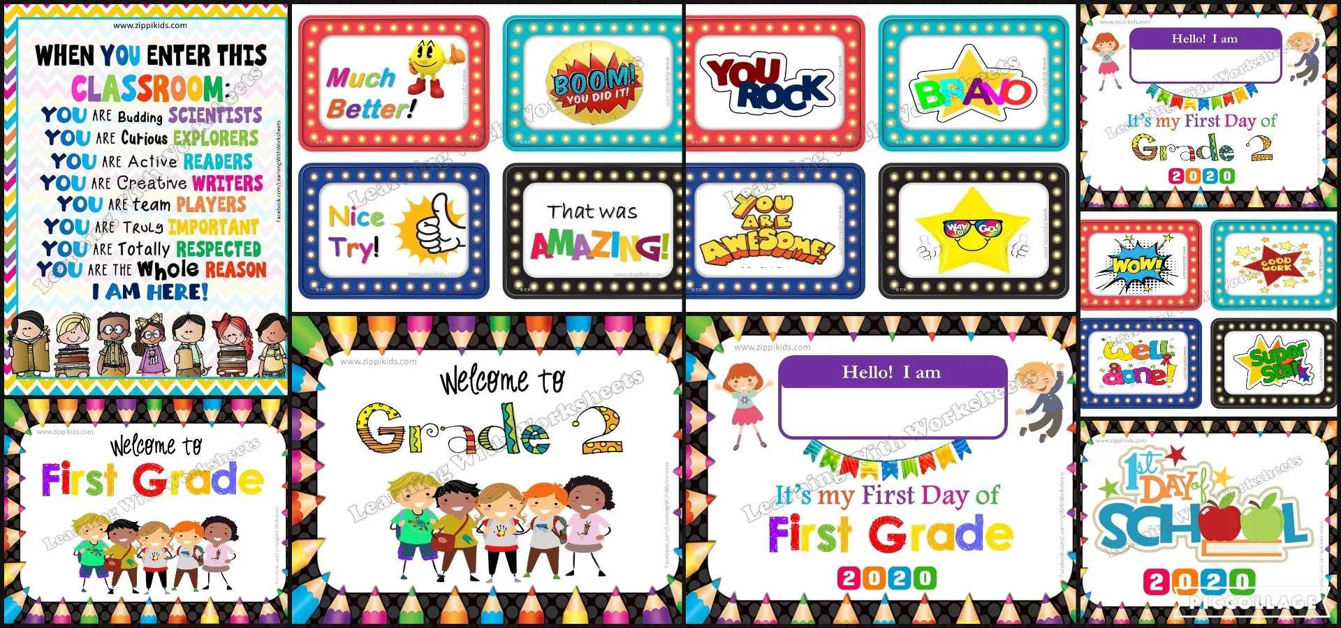 Welcome to 1st and 2nd Grade Bundle - 2020