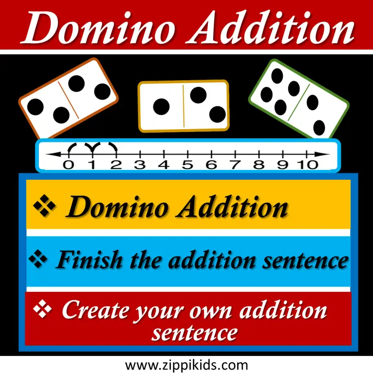 Domino Addition to 10, Missing Addend, Virtual - 34 Google Slides/PowerPoint