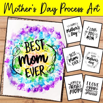 DIY Mother's Day foil Process Art project for Preschoolers