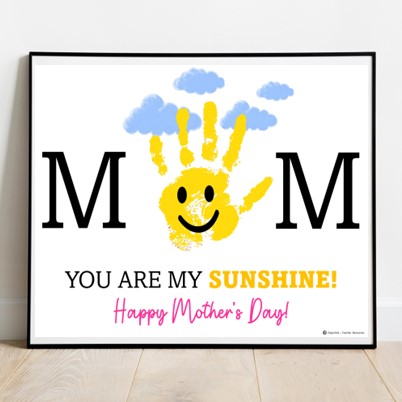 You are totally ROARsome - Dinosaur - Father's Day - Handprint Art -  printable