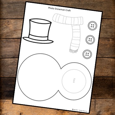 snowman printable template