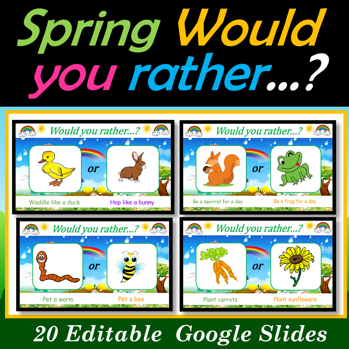 Would You Rather Spinner (Google Slides) - Digital/Virtual Icebreaker