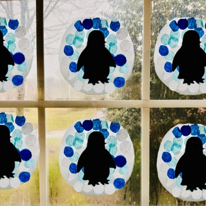 Free Printable Arctic Animal Suncatcher