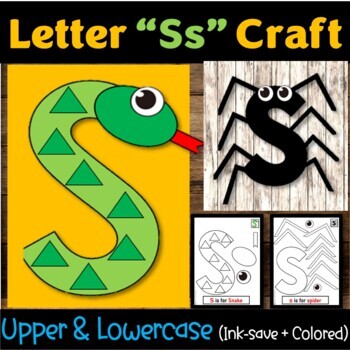 Letter "Ss" Alphabet Craft, Letter of the Week - Letter "S" Craft