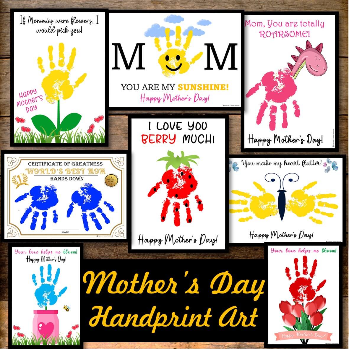 Mothers Day Handprint Art, Keepsake Art, Mothers Day Craft Activities ...