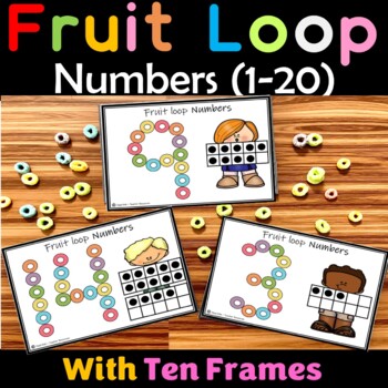 Fruit Loop Number Activities, Morning Tubs, Math Centers, Ten frame counting