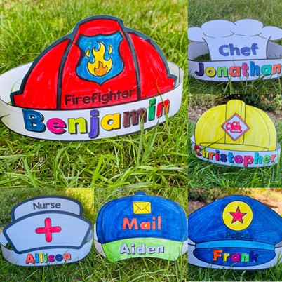 Preschool Community Helpers Hat Craft Activities