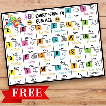 ABC Countdown to Summer for Preschool and Kindergarten