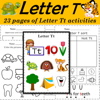 alphabet letter of the week t activities printable pdf