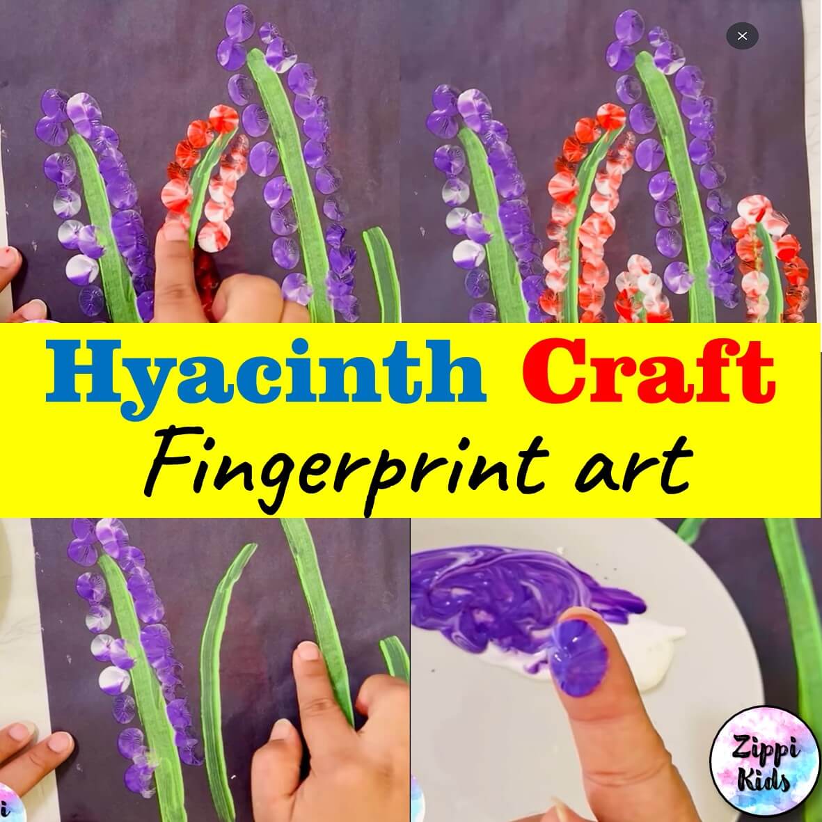 Simple Hyacinth Flower Craft for Kids