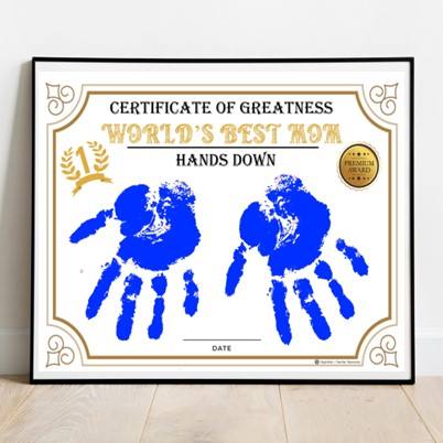 Mum you are totally Roarsome / Handprint Art / Kids Handprint