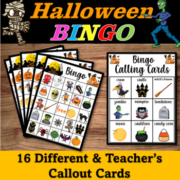 Halloween Activities - BINGO,  Brain Breaks, Halloween Bingo Party game