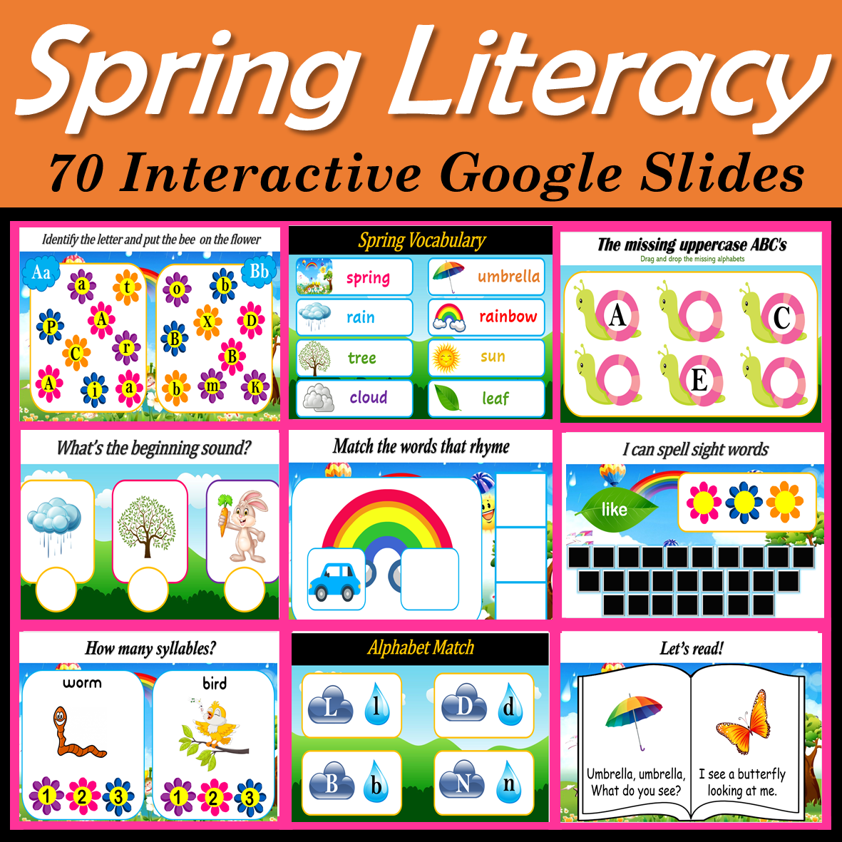 Google Slides - Games for the Letter B (5 mini games) (Distance