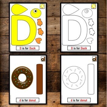 Letter D Template For Kids
