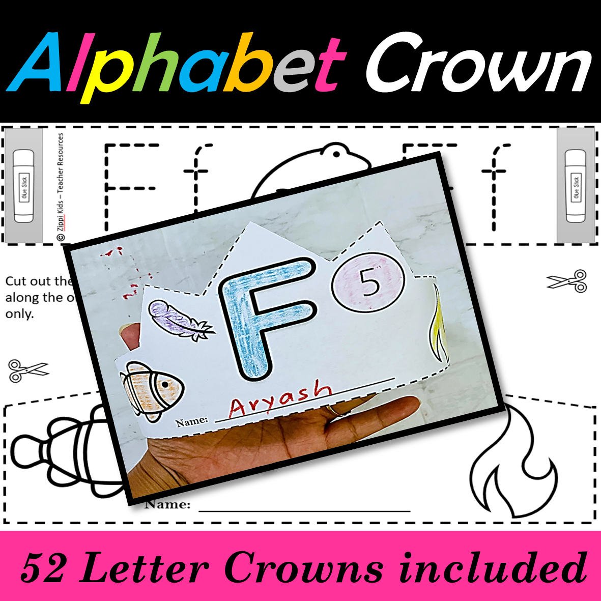 Alphabet Hats, Alphabet Crowns, Alphabet/Letter Craft - Beginning Sound