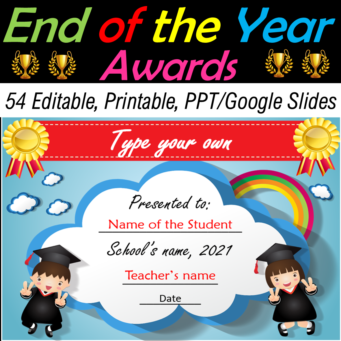 End of the Year Awards | Google Slides and Printable | Distance Learning