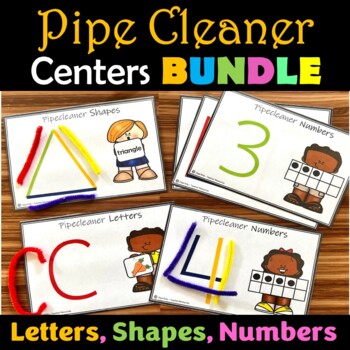 Pipe Cleaner Activities, Letters/Alphabets, Numbers, 2D Shapes for Morning Tubs