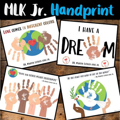 Black history month handprint craft activity FREE Printable for