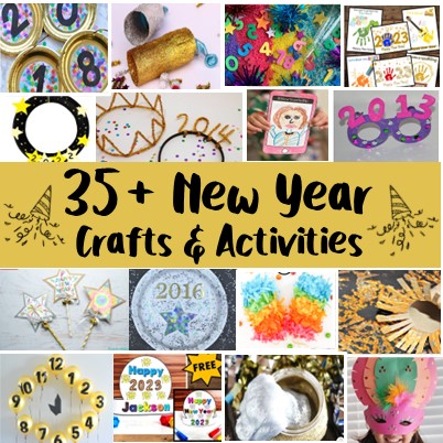 30+ New Year's Crafts and Activities for Kids