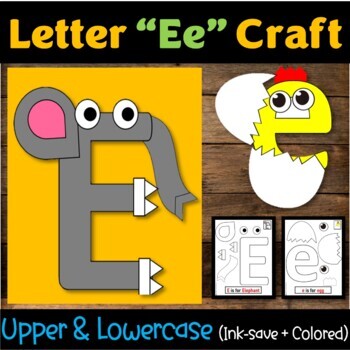 Letter "Ee" Alphabet Craft, Letter of the Week - Letter "E" Craft