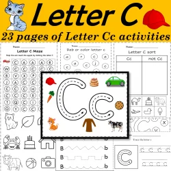 Alphabet Letter of the Week C Activities - Printable PDF