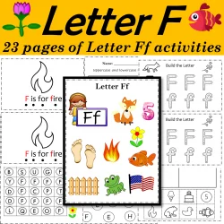 Alphabet Letter of the Week F Activities - Printable PDF