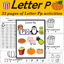 Alphabet Letter of the Week P Activities - Printable PDF