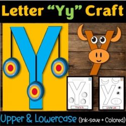 Letter "Yy" Alphabet Craft, Letter of the Week - Letter "Y" Craft