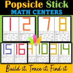 Popsicle Sticks Number Activities 1-20 | Math Centers