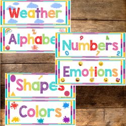 Poster Labels for Classroom Decor Bundle