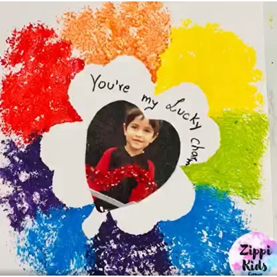 St Patrick's day mesh craft